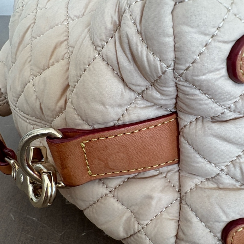 MZ Wallace Beige Quilted Satchel - Picture 10 of 12